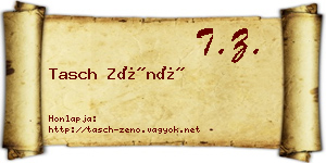 Tasch Zénó névjegykártya